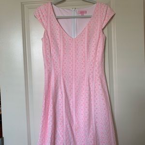 Lilly Pulitzer cap sleeve pink dress